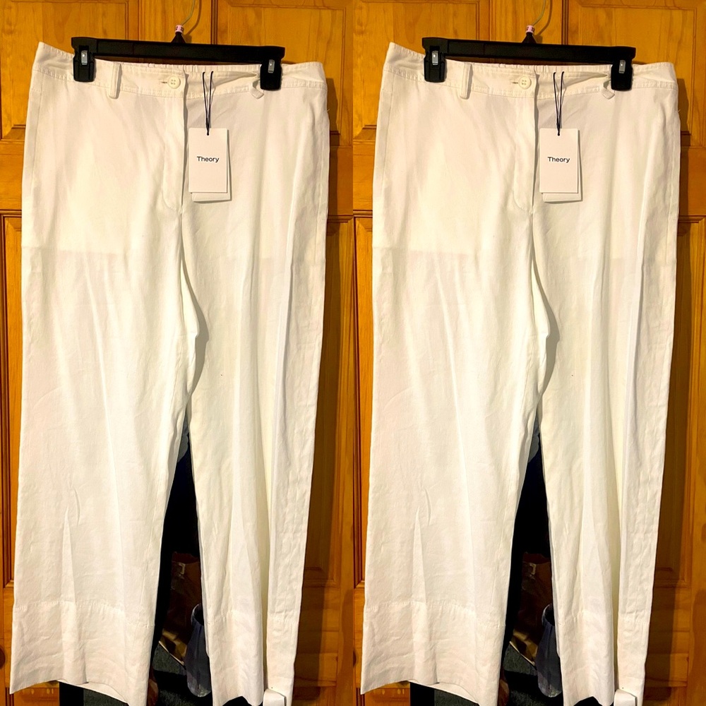 Gorgeous White Theory Pants Size 8